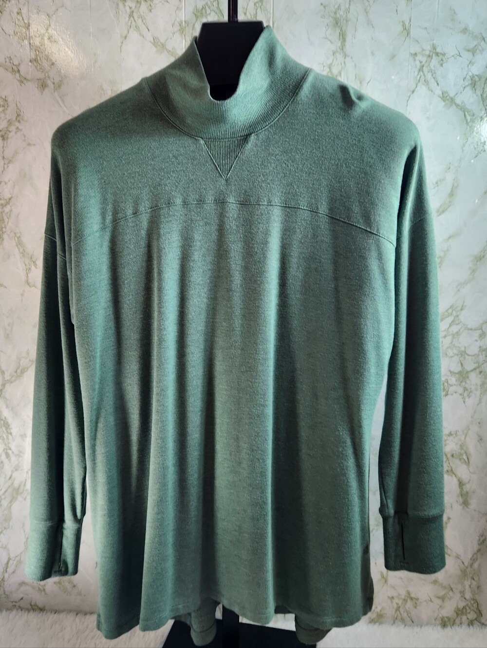 L.L. Bean Soft Mock Neck Tunic Top